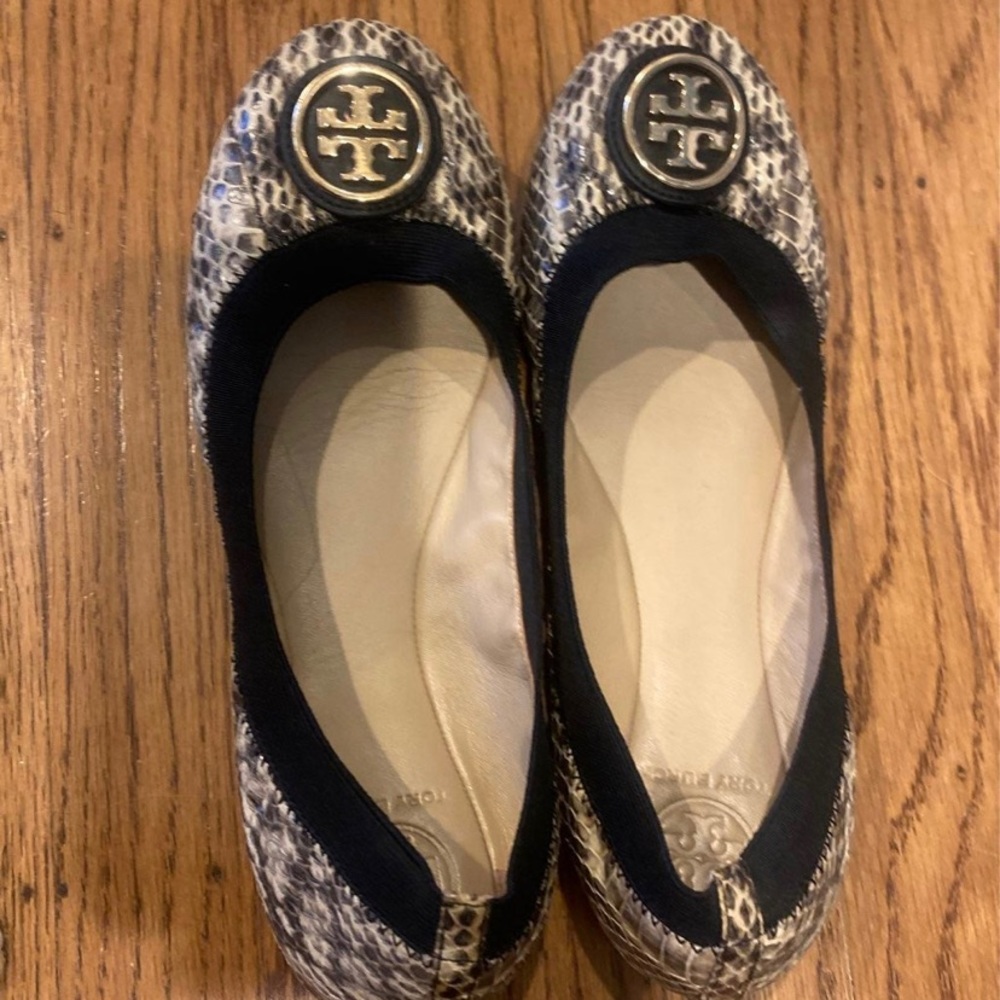 Tory Burch Snakeskin Ballet Flats - size 8